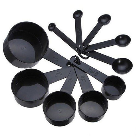 10pcs Measuring Cups And Measuring Spoon Scoop Silicone Handle Kitchen Measuring Tool ► Photo 1/6