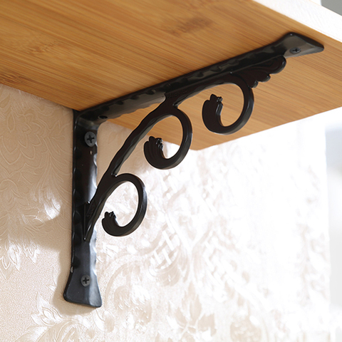 2pcs European Style Wall Mounted Hanging Shelf Bracket Heavy Duty Supporter ► Photo 1/5