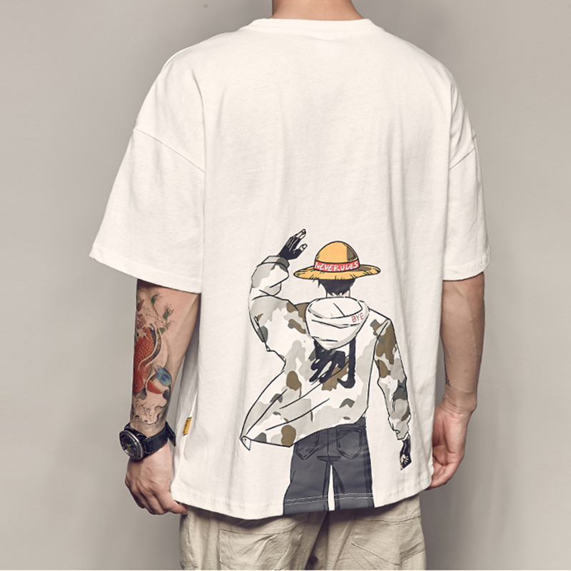Price History Review On Oversized One Piece Luffy Anime Basic Print T Shirt Short Sleeve Funny Fashion Korean Harajuku Student Plus Size Clothes Aliexpress Seller Vollos Store Alitools Io