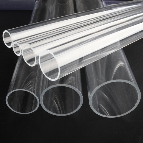 2pcs 50cm Outer Dia.16-90mm Transparent Acrylic Tube Plexiglass Pipe Aquarium Fish Tank Organic Glass Tube Industry Tubes OEM ► Photo 1/6