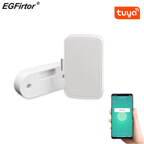 Tuya APP Bluetooth Remote Control Cabinet Drawer Lock Invisible Keyless Hidden Electrics Wifi Lock Security Phone Control Lock ► Photo 1/6