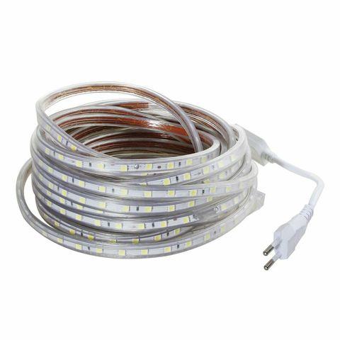 220 V Led Light Strip 220V Tape Flexible SMD 5050 1M 5M 10M 15M 20M LedStrip Waterproof IP67 Dimmable 220V Led Strip Warm White ► Photo 1/6