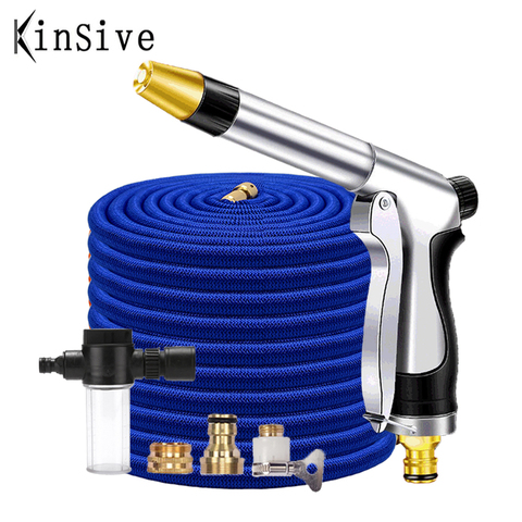 NEW Garden Hose 1/2 Flexible Expandable Watering Hose High Pressure Car Wash Hoses Pipe Spray Gun To Cleaning Irrigation Nozzle ► Photo 1/6