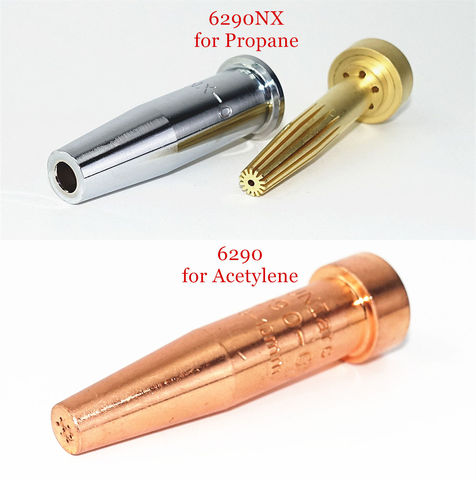 6290 6290NX Cutting Nozzle USA Style Oxygen Acetylene Propane Nature Gas Cutting Torch Tip ► Photo 1/6