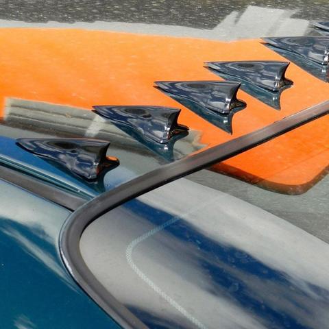 10pcs Shark Paste Fin Diffuser Vortex Generator Body Decoration Car Antenna Fit For Roof Tail Spoiler Bumper ► Photo 1/6