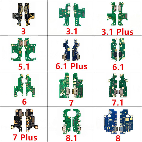 USB Charging Charger Dock Port Board Flex Cable With Mic For Nokia 2 2.1 3 3.1 5 5.1 6 6.1 7 7.1 8 8.1 Plus X5 X6 X7 2017 2022 ► Photo 1/1