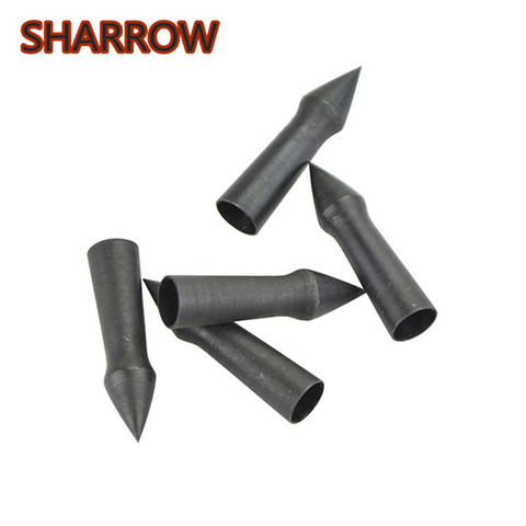 12/24Pcs 100Grain Archery Steel Arrowhead Target Points Tips Bullet Broadhead For Arrow Shooting Training Target Accessories ► Photo 1/6