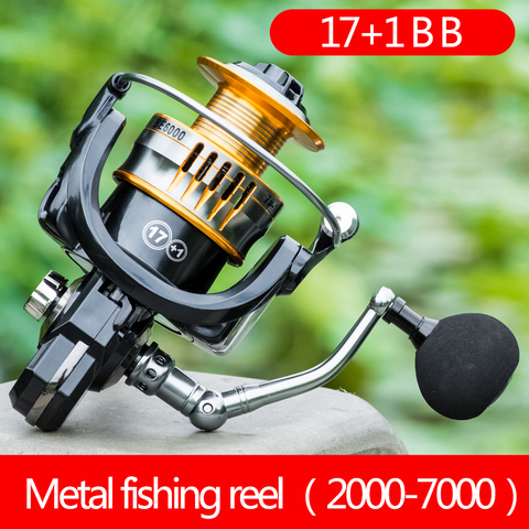 FBE Spinning Reel All-Metal fishing reels Fishing Vessels Fishing Wheel Reel for Telescopic Fishing Rod baitcasting reel ► Photo 1/6