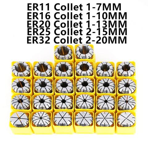 Ehigh quality ER11 ER16 ER20 ER25 ER32 ER spring collet chuck Accuracy 0.008mm Collet For CNC Engraving Machine Lathe Mill Tool ► Photo 1/6