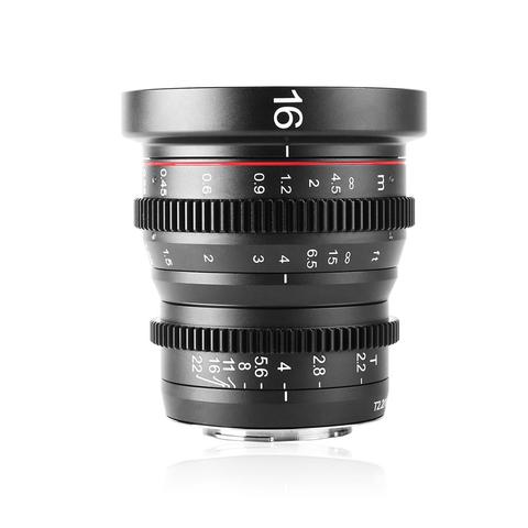 Meike 16mm T2.2 Manual Focus Aspherical Portrait  Cine Lens for Micro Four Thirds (MFT, M4/3) Mount Olympus Panasonic Cameras ► Photo 1/6