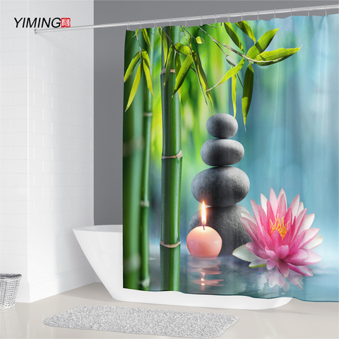Zen Shower Curtain Bathroom, Zen Shower Curtain