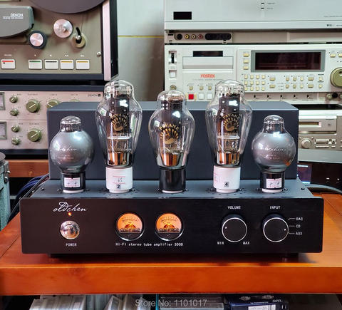 Laochen 300B Tube Amplifier HIFI EXQUIS Single-ended Class A Handmade OldChen Black Amp Bluetooth 5.0 ► Photo 1/6