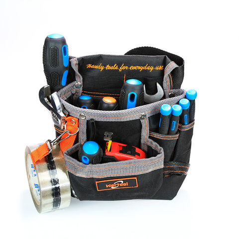 ZK30 Tool Bag 600D Oxford Tool Belt for Electrician Technician Waist Pocket Pouch Small Tool Bag With Belt Screwdriver Holder ► Photo 1/6