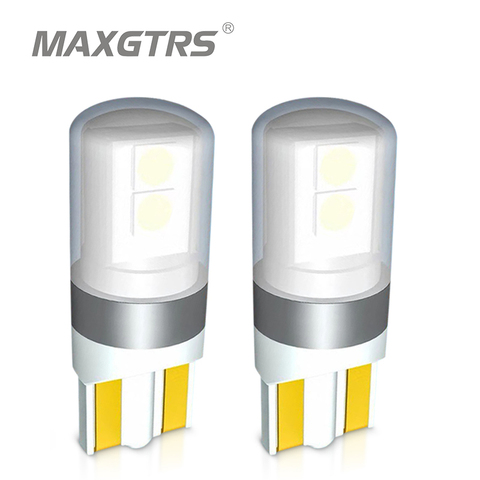 2x T10 LED W5W Canbus Car Side Interior lights 12V 24V Super Bright Bulb 3030 Chips Auto White 6000K Parking Marker Dome Lamps ► Photo 1/6