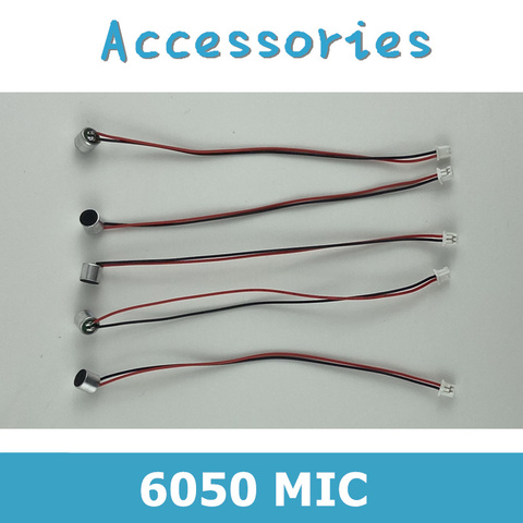 5PCS MIC 6050 Capsule Electret Condenser Microphone Interface For IP Camera Module Board With 100mm Wire and 1.25mm ► Photo 1/5