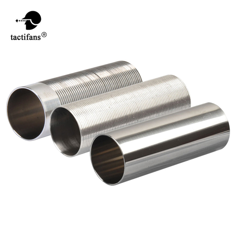 Solid Full Seal Flow Stainless Steel Smooth Cylinder Polished Inside for Ver.2/3/6 AEG Long Inner Barrel 470mm - 550mm ► Photo 1/6