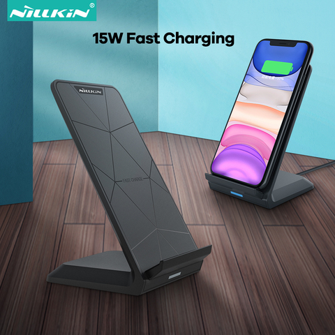 NILLKIN 15W Qi Wireless Charger Stand For iPhone SE 12 11 Pro X XS 8 XR Fast Wireless Charging For Samsung Note 20 S20+ S20 S10 ► Photo 1/6