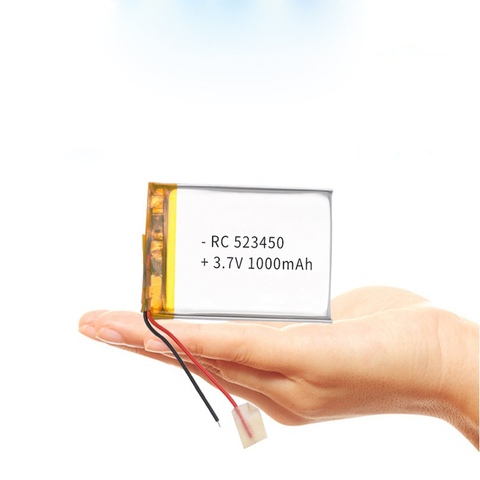 Four 3.7V 50345 polymer lithium rechargeable Bluetooth headset toy batteries ► Photo 1/4