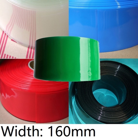 Width 160mm PVC Heat Shrink Tube Dia 102mm Lithium Battery Insulated Film Wrap Protection Case Pack Wire Cable Sleeve Colorful ► Photo 1/6