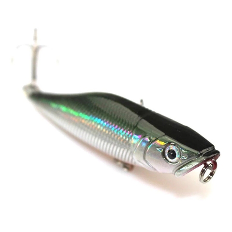 1PCS Fishing Lure Popper Bait with Barbed Hook Fishing Tackle 7cm 7.2g Lifelike 3D Eyes Fake Lure Saltwater Popper Fishing ► Photo 1/6