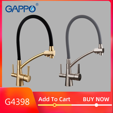 GAPPO water filter taps kitchen faucet mixer kitchen taps mixer sink faucets water purifier tap kitchen mixer filter tap ► Photo 1/6