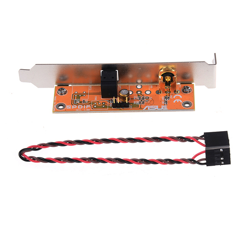 SPDIF Optical and RCA Out Plate Cable Bracket for PC Motherboard ► Photo 1/6