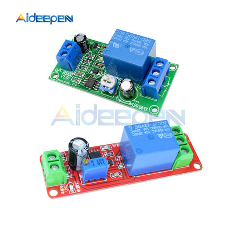 NE555 Timer Switch Adjustable Module Time delay relay Module DC 12V 5V Delay relay shield  0~10S 1~60 seconds ► Photo 1/6