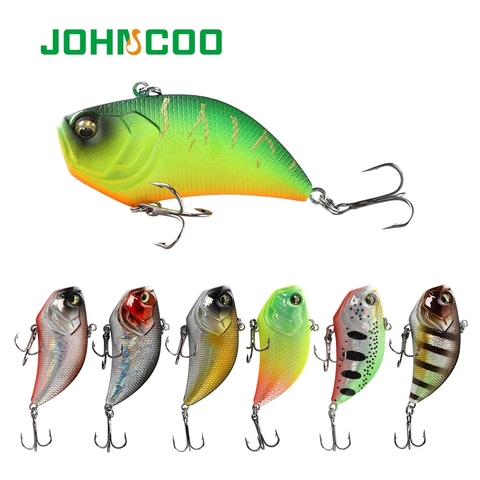 JOHNCOO 52mm 12g  Sinking Vibration Fishing Lure Hard Plastic Artificial VIB Artificial Hard Bait ► Photo 1/6