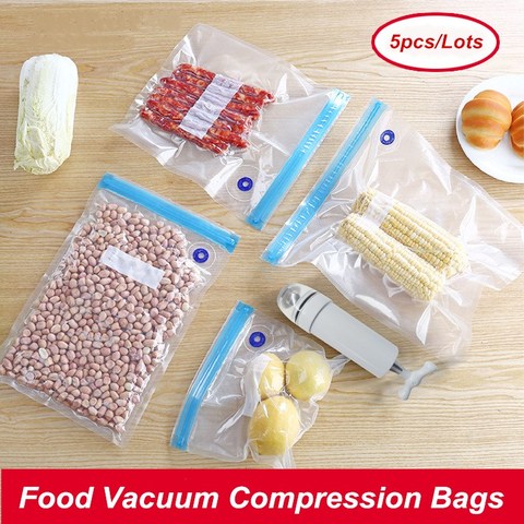 5pcs New Handy Portable Sealing Food Vacuum Sealer Bags Machine Kitchen Always fresh seal vac Heat Sealing Machine ► Photo 1/5