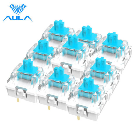 Original AULA Mechanical Keyboard Switches Blue Axis Shaft for Gaming Keyboard 3pcs/10pcs/30pcs/60pcs Set ► Photo 1/6