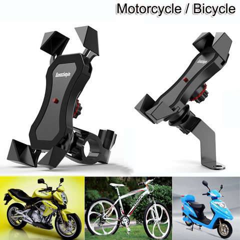 Rotatable Motorcycle Bike Phone Holder Mount For Smartphone 4.5-6.5 Inches Motorbike Bicycle Mobile Bracket Navigation Stand ► Photo 1/6