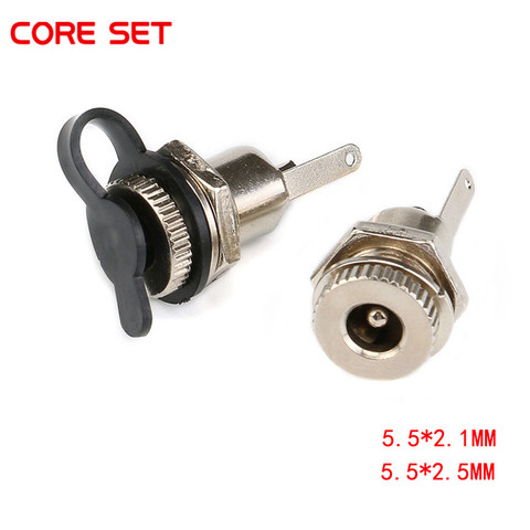 5/1Pcs DC099 5.5 mm x 2.1mm DC Power Jack Socket Female Panel Mount Connector metal 5.5*2.1 5.5*2.5 ► Photo 1/1