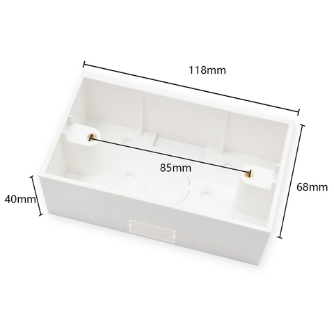 High Quality Surface Wall Mount Switch Junction Box 118*68*40mm for 118 Type Wall Switches and Sockets ► Photo 1/6