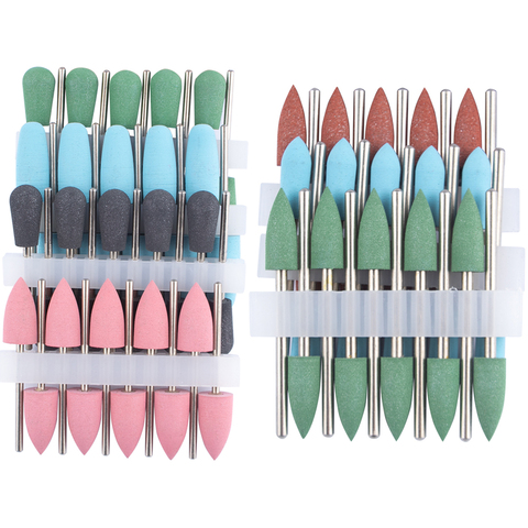 10pcs Silicone Milling Cutter for Manicure Rubber Nail Drill Bits Machine Manicure Accessories Nail Buffer Polisher Grinder Tool ► Photo 1/6