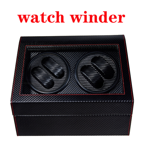 Luxury Fashion High Quality Watch Winder Mover Open Motor Stop Automatic Watch Rotator Display Box Winder Remontoir Wood Leather ► Photo 1/6