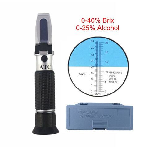 0-80%alcohol Refractometer For Spirits Liquor Brewing Alcohol Content Meter  Tester Alcohol Concentration Detector Measuring Tool - Refractometers -  AliExpress