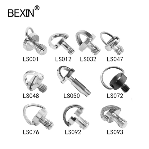 BEXIN  Camera mount Screw set 1/4 inch made of iron or stainless steel for Tripod Monopod Quick Release Plate Screw ► Photo 1/6