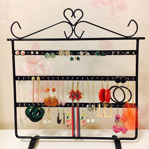 72 Hole Metal Earring Necklace Display Holder Jewelry Display Rack Organizer Jewelry Display Jewelry Box Ear Stud/Earring Holder ► Photo 1/6