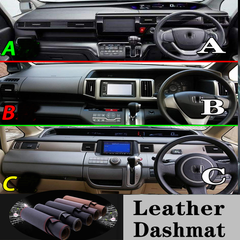 For HONDA stepwgn spade RP RK RG 1 3 5 Leather Dashmat Dashboard Cover Dash Mat Carpet Car Styling auto accessories ► Photo 1/6