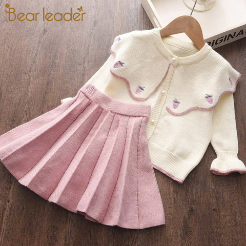 Bear Leader Newborn Girls Warm Dress Cute Autumn Winter New Baby Knitted Clothes Infant Toddler Tops Shirts for Girl Dresses ► Photo 1/6