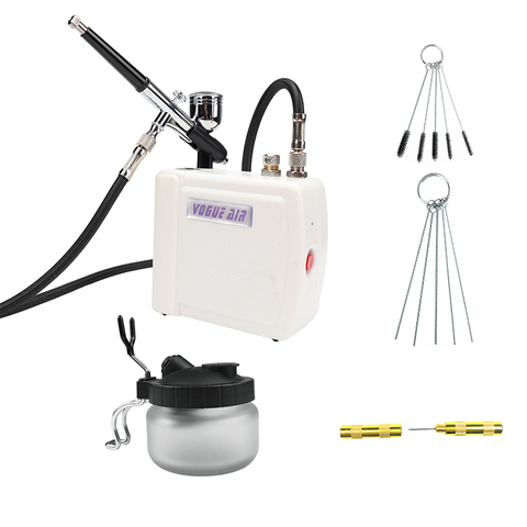 Airbrush Kit with Mini Air Compressor Air brush Spray Gun for Makeup Body Paint Temporary Tattoo gun AirBrush Nail Tool Set ► Photo 1/6