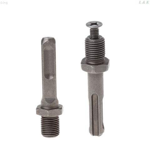 12mm Thread Dia SDS Plus Round Shank Drill Chuck Adapter Connector Gray ► Photo 1/5
