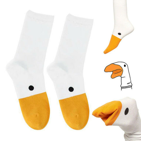 Game Untitled Goose Socks Animal Funny Unisex Casual Soft Cottton White Sock ► Photo 1/5