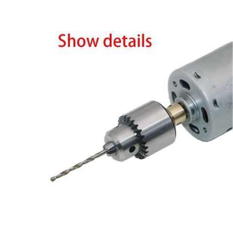 Micro Drill Chucks Motor Jaw Clamping 0.3-4mm Cone Mounted Spindle with Key 3.17mm Brass Mini Electric Shaft ► Photo 1/1