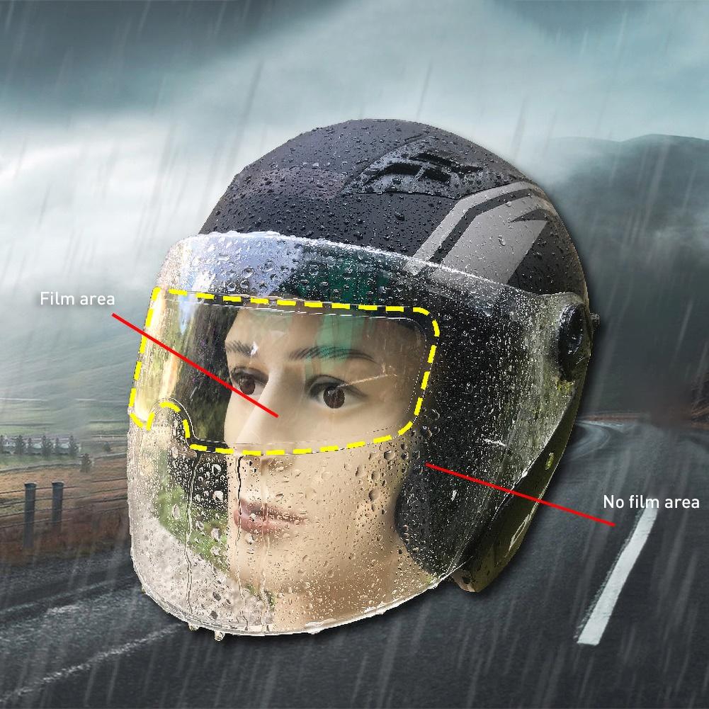 Universal Anti-Fog Helmet Lens Film For MotorcycleFog Resistant Visor Shield 