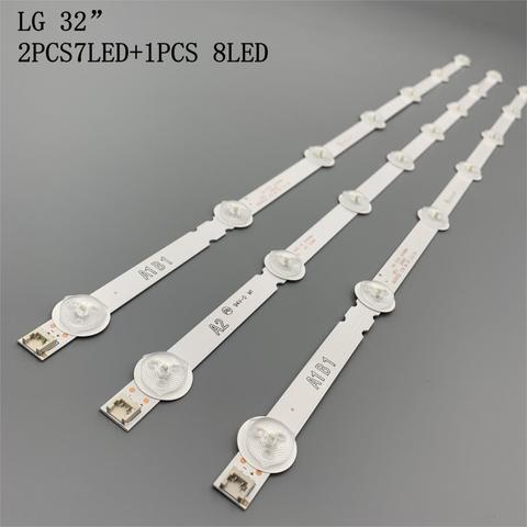 Original 3pcs(2*A1*7LED,1*A2*8LED)LED backlight bar for LG 32