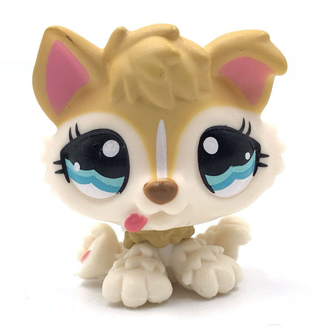 LPS CAT Rare animal pet shop toys puppy dog toys #1013 yellow dog with blue eyes ► Photo 1/4