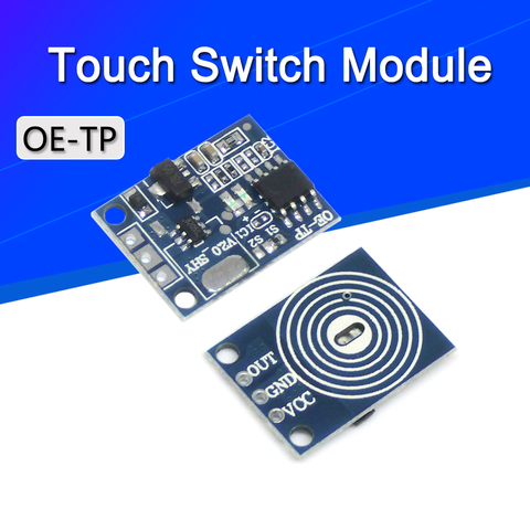 10/5Pcs OE-TP capacitive touch button light touch switch module digital touch sensor LED no pole dimming 10A DC 5-12V ► Photo 1/6