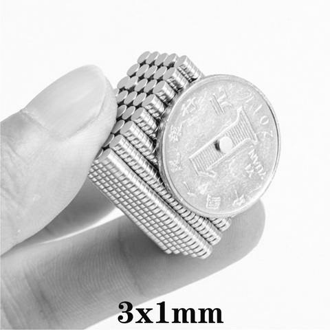 100~10000PCS 3x1 Mini Small Round Magnets 3mm*1mm Neodymium Magnet Dia 3x1mm Permanent NdFeB Strong Powerful Magnets 3*1 mm ► Photo 1/6