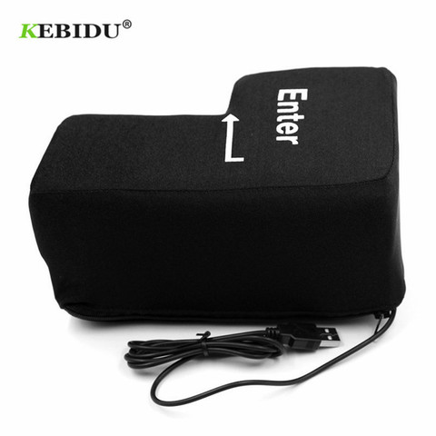 kebidu Big USB Enter Key Anti Stress Button Decompression Computer Any Vent Pillows Button Desktop Pillow For Programmer ► Photo 1/6